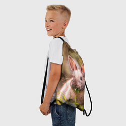 Рюкзак-мешок Милый кролик, цвет: 3D-принт — фото 2