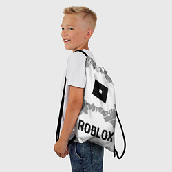 Рюкзак-мешок Roblox glitch на светлом фоне: символ, надпись, цвет: 3D-принт — фото 2