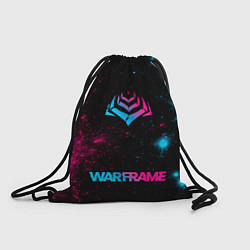 Рюкзак-мешок Warframe - neon gradient: символ, надпись, цвет: 3D-принт