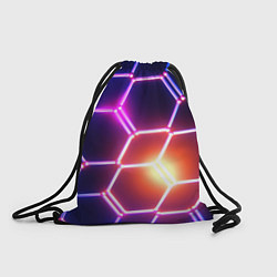 Рюкзак-мешок Магическая неоновая броня, цвет: 3D-принт