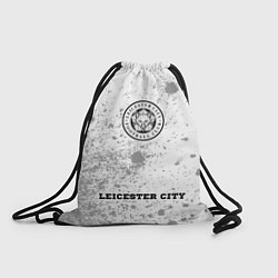 Рюкзак-мешок Leicester City sport на светлом фоне: символ, надп, цвет: 3D-принт