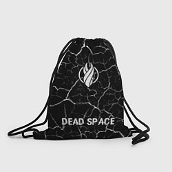 Мешок для обуви Dead Space glitch на темном фоне: символ, надпись