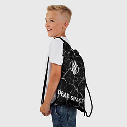 Рюкзак-мешок Dead Space glitch на темном фоне: символ, надпись, цвет: 3D-принт — фото 2