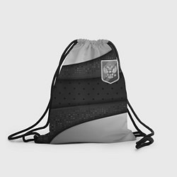 Рюкзак-мешок Черно-белый герб России, цвет: 3D-принт