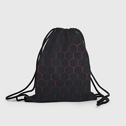 Рюкзак-мешок Красная сетка, цвет: 3D-принт