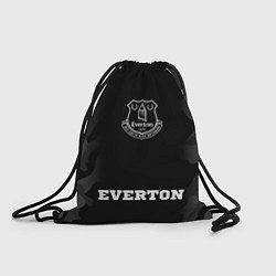 Рюкзак-мешок Everton sport на темном фоне: символ, надпись, цвет: 3D-принт