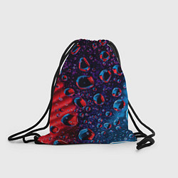 Рюкзак-мешок Капли воды на цветном стекле, цвет: 3D-принт