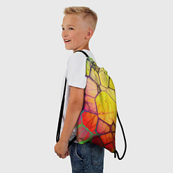 Рюкзак-мешок Абстрактные цветные фигуры, цвет: 3D-принт — фото 2