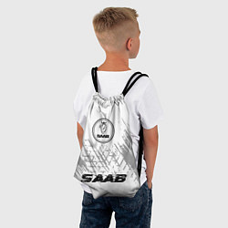 Рюкзак-мешок Saab speed шины на светлом: символ, надпись, цвет: 3D-принт — фото 2