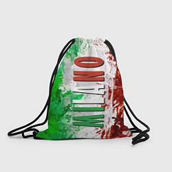 Рюкзак-мешок Флаг Италии - кляксы, цвет: 3D-принт