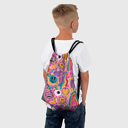 Рюкзак-мешок Психоделические страшилки, цвет: 3D-принт — фото 2
