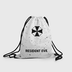 Мешок для обуви Resident Evil glitch на светлом фоне: символ, надп