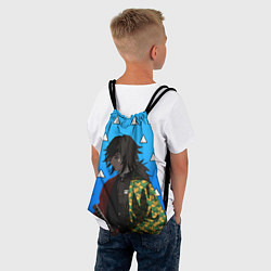Рюкзак-мешок Гию Томиока - Клинок, цвет: 3D-принт — фото 2