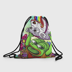 Рюкзак-мешок Pepes world, цвет: 3D-принт