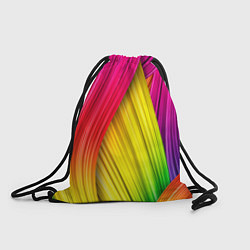 Рюкзак-мешок Multicolored ribbons, цвет: 3D-принт