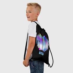 Рюкзак-мешок BTS gradient logo, цвет: 3D-принт — фото 2