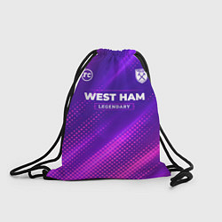 Рюкзак-мешок West Ham legendary sport grunge, цвет: 3D-принт