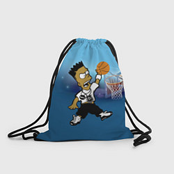 Рюкзак-мешок Bart Jordan Simpson забивает мяч в кольцо, цвет: 3D-принт