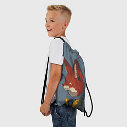 Рюкзак-мешок Замороченный лис, цвет: 3D-принт — фото 2