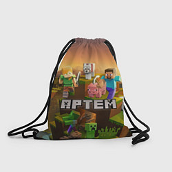 Рюкзак-мешок Артем Minecraft, цвет: 3D-принт