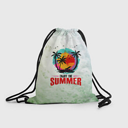 Рюкзак-мешок Солнце- пальмы, цвет: 3D-принт