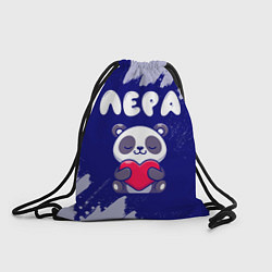 Рюкзак-мешок Лера панда с сердечком, цвет: 3D-принт