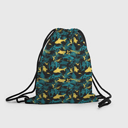 Рюкзак-мешок Акулы разноцветные, цвет: 3D-принт