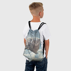 Рюкзак-мешок Кот встречает Новый Год!, цвет: 3D-принт — фото 2