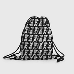 Рюкзак-мешок Скелет кошки - Halloween pattern, цвет: 3D-принт