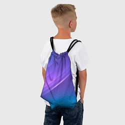 Рюкзак-мешок Абстракция Неон соты, цвет: 3D-принт — фото 2