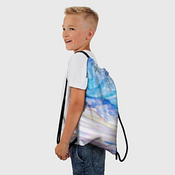 Рюкзак-мешок Заснеженный пейзаж акварель, цвет: 3D-принт — фото 2