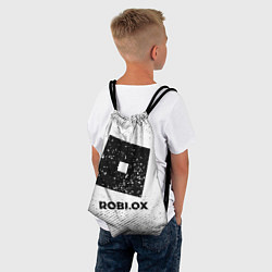 Рюкзак-мешок Roblox с потертостями на светлом фоне, цвет: 3D-принт — фото 2