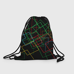 Рюкзак-мешок Разноцветные квадраты, цвет: 3D-принт