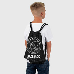 Рюкзак-мешок Ajax с потертостями на темном фоне, цвет: 3D-принт — фото 2