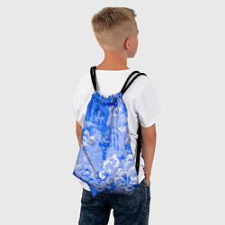 Рюкзак-мешок Растительный орнамент - паттерн, цвет: 3D-принт — фото 2