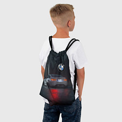 Рюкзак-мешок Крутая бэха на ночной трассе, цвет: 3D-принт — фото 2