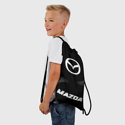 Рюкзак-мешок Mazda speed шины на темном: символ, надпись, цвет: 3D-принт — фото 2