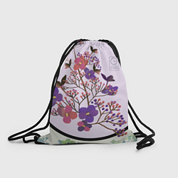 Рюкзак-мешок Осенние цветы, цвет: 3D-принт
