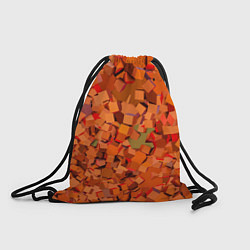 Рюкзак-мешок Оранжевые кубы в абстракции, цвет: 3D-принт