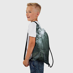 Рюкзак-мешок Дорога в лес, цвет: 3D-принт — фото 2