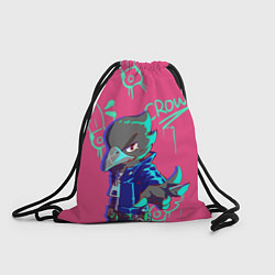 Рюкзак-мешок Кроу из Бравл Старс, цвет: 3D-принт