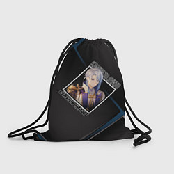 Рюкзак-мешок Аято Камисато в ромбе, цвет: 3D-принт