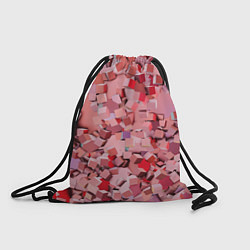 Рюкзак-мешок Розовые кубы, цвет: 3D-принт