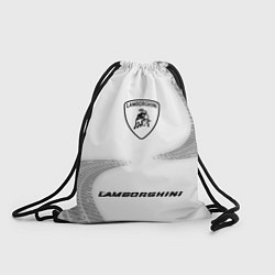 Мешок для обуви Lamborghini speed шины на светлом: символ, надпись