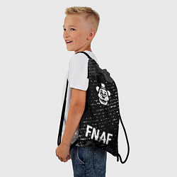 Рюкзак-мешок FNAF glitch на темном фоне: символ, надпись, цвет: 3D-принт — фото 2