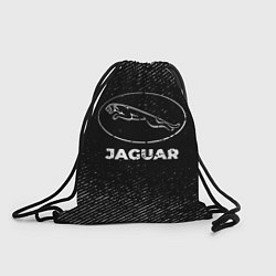 Рюкзак-мешок Jaguar с потертостями на темном фоне, цвет: 3D-принт