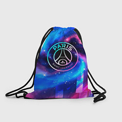 Рюкзак-мешок PSG неоновый космос, цвет: 3D-принт