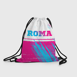 Рюкзак-мешок Roma neon gradient style: символ сверху, цвет: 3D-принт