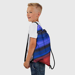 Рюкзак-мешок Синий и красный песок, цвет: 3D-принт — фото 2