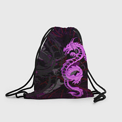 Мешок для обуви Неоновый дракон purple dragon